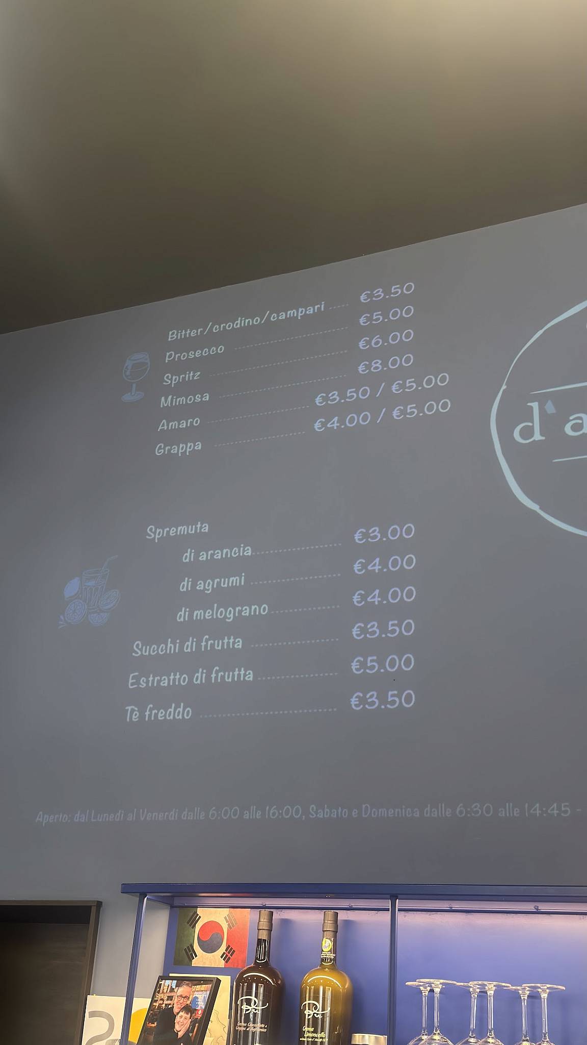 D’Angelo Caffè & Gastronomia меню