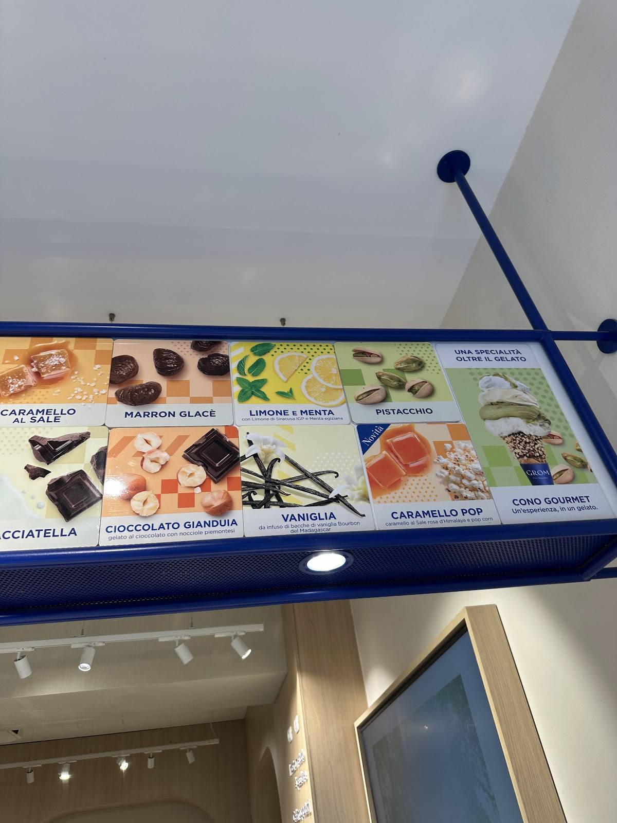 GROM Gelato меню