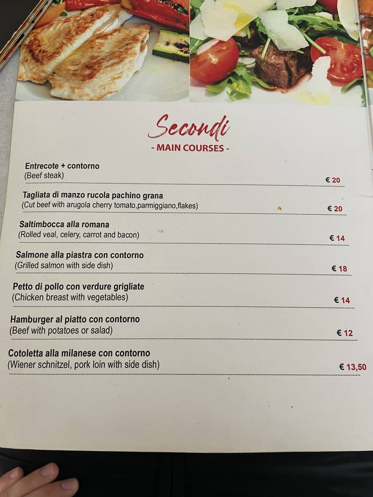 Ristorante Pizzeria Popolo Caffè меню