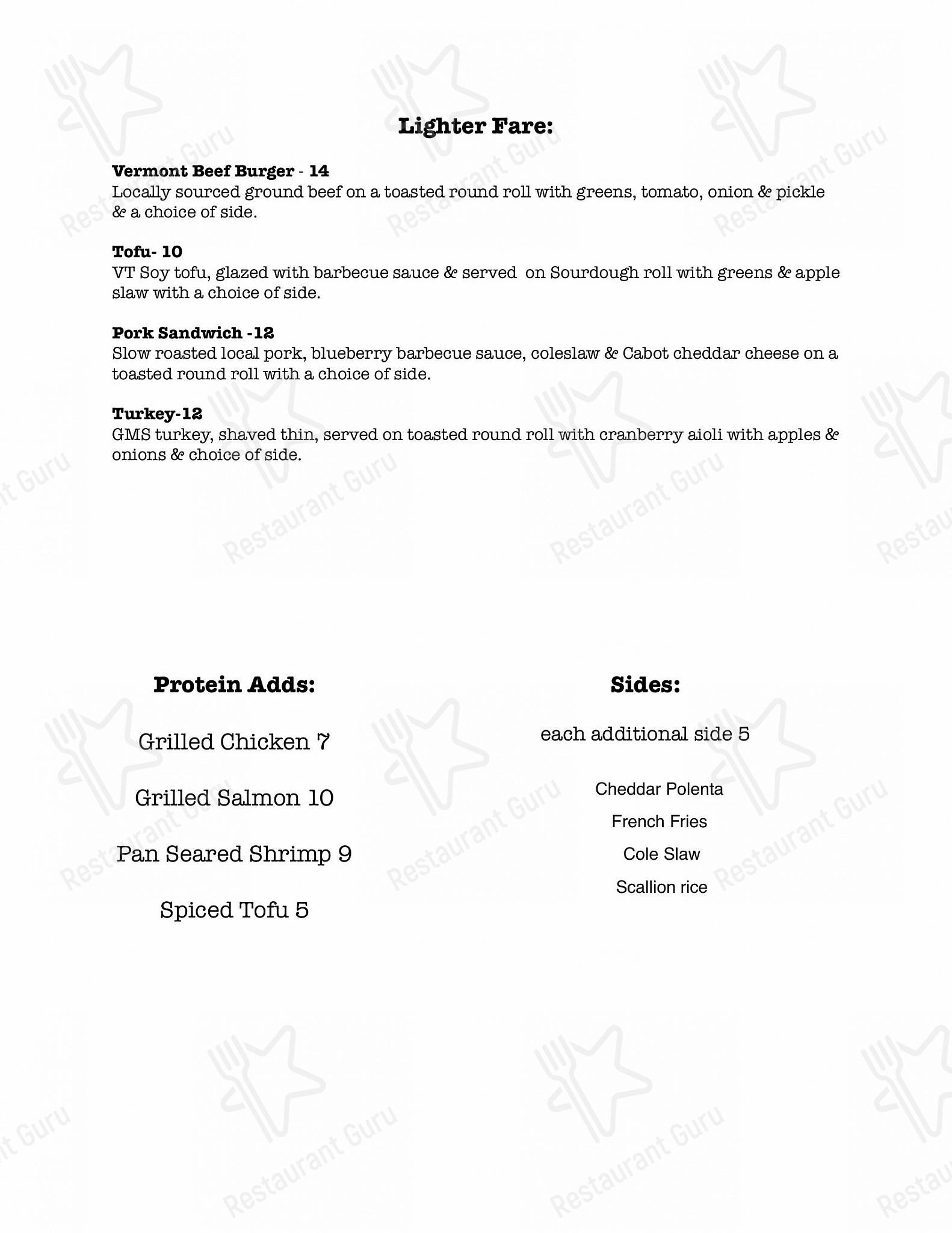 Boronia Catering Menu Pack паба и бара Roots the Restaurant в Ратленде