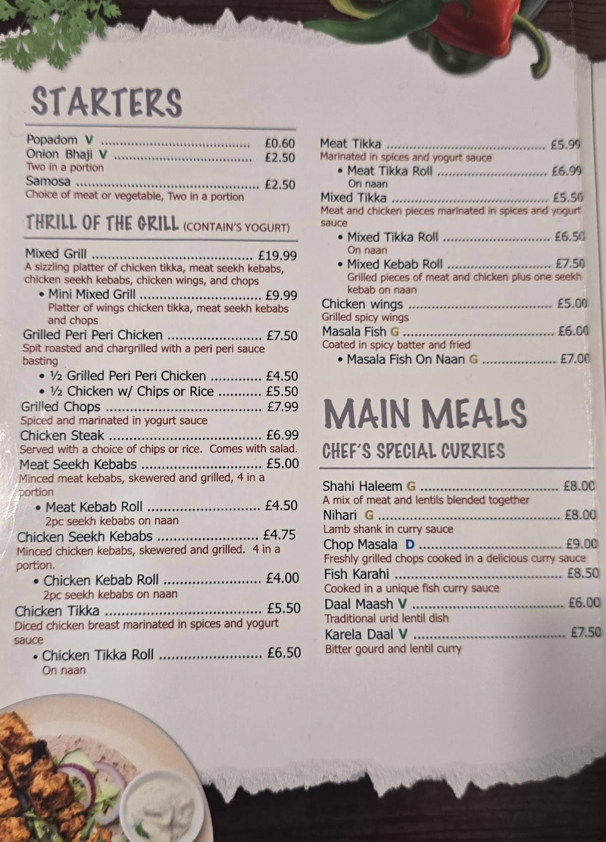 Kebabish Original Rotherham меню