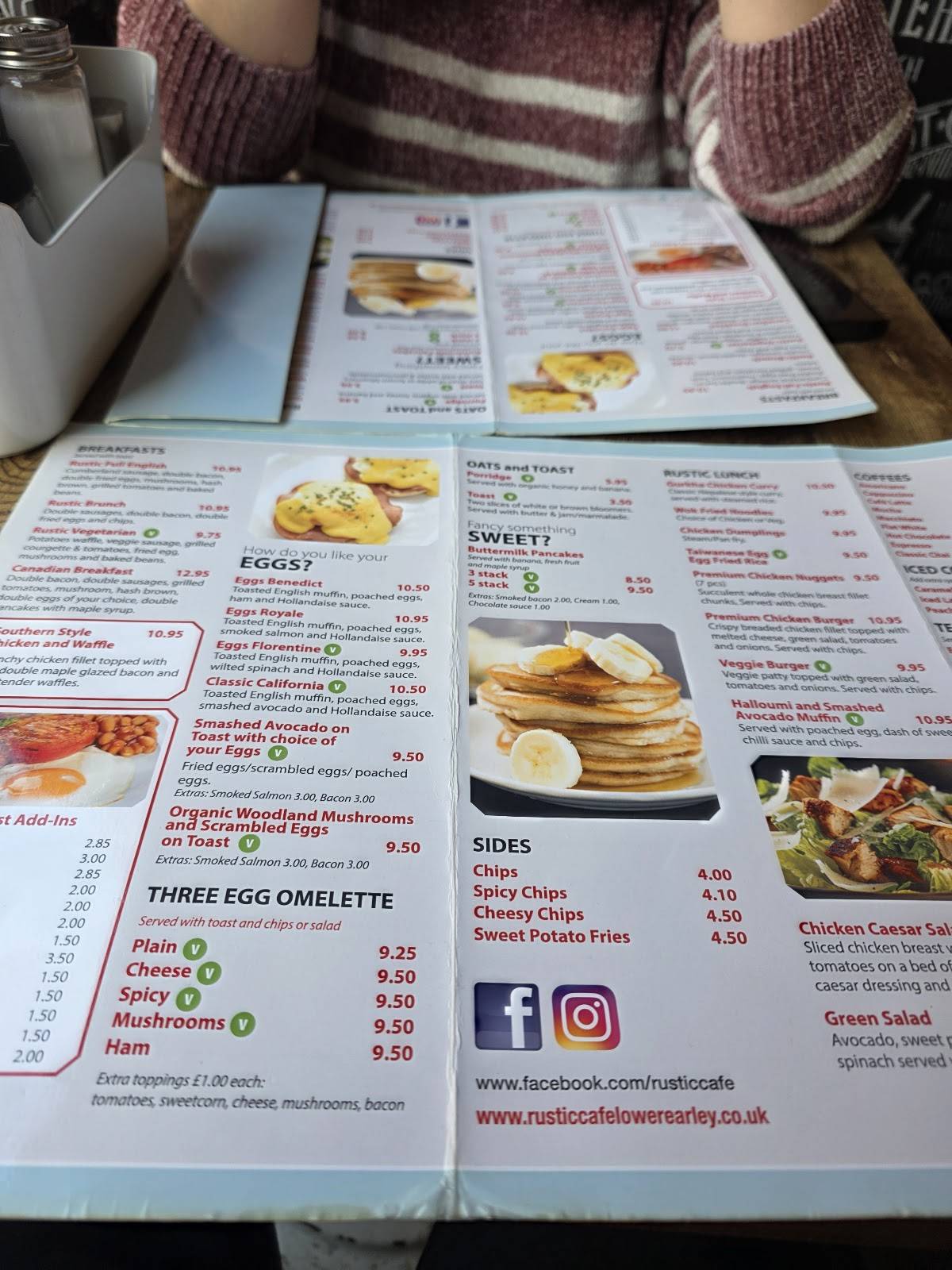 Rustic Cafe меню