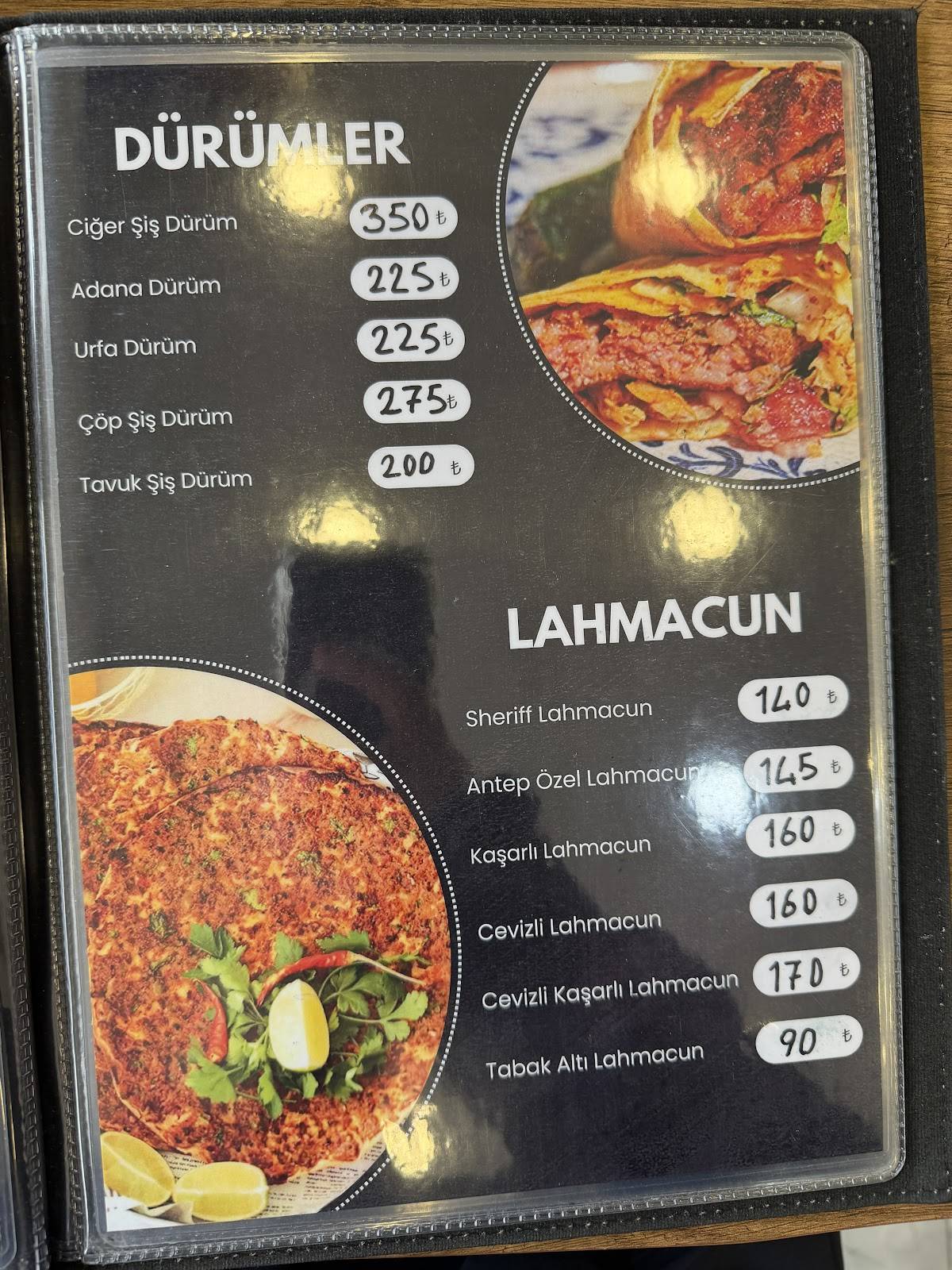 SHERIFF RESTORANT KEBAP меню