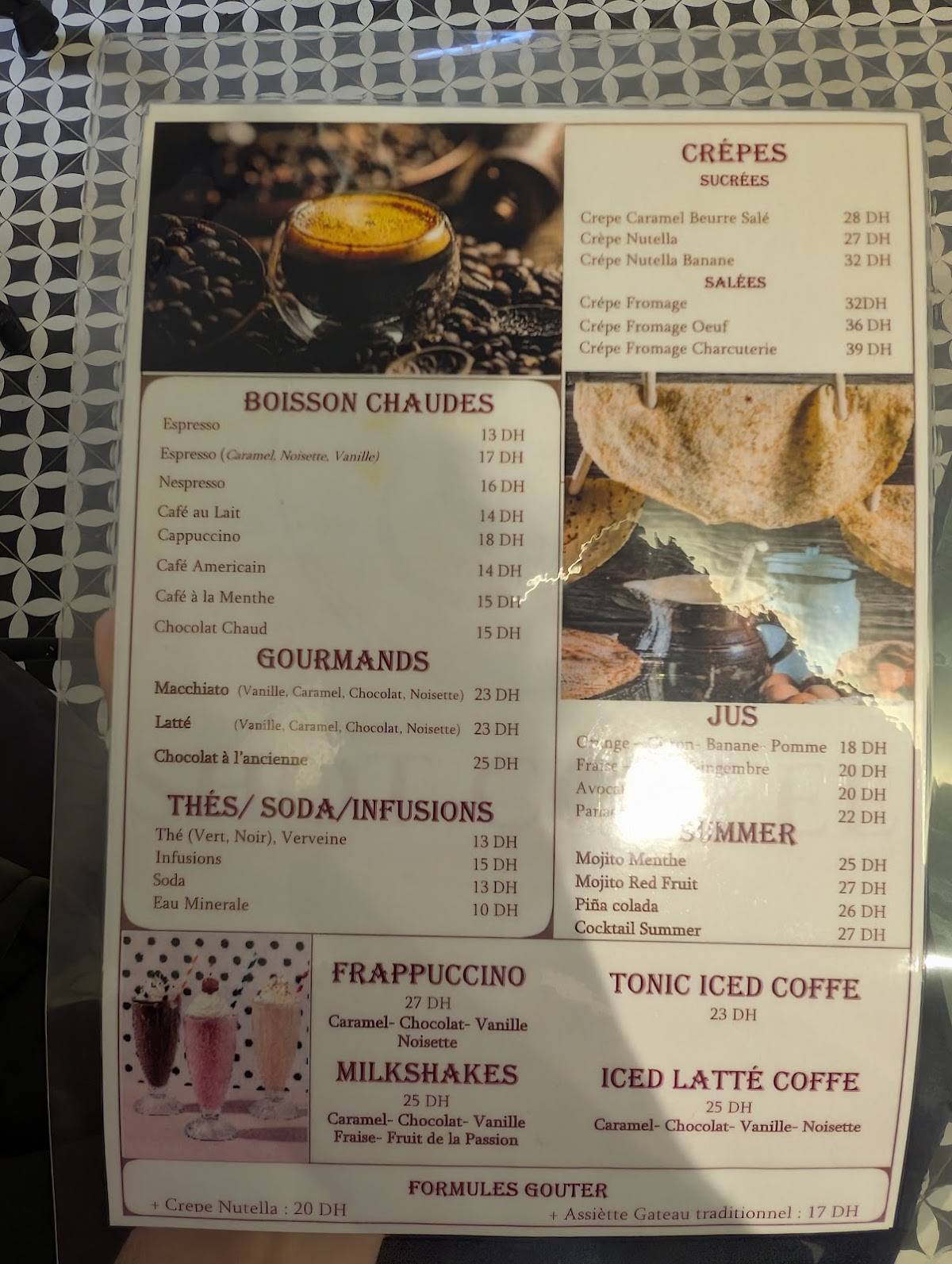 SHOT COFFEE меню