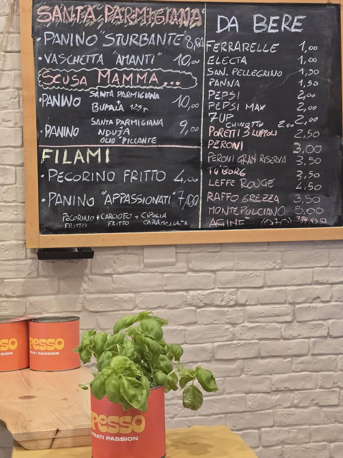 SPESSO меню