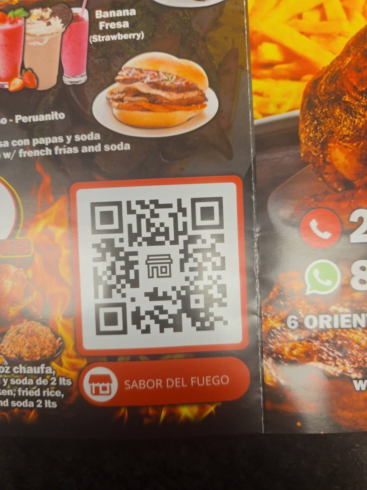 Sabor Del Fuego ll меню