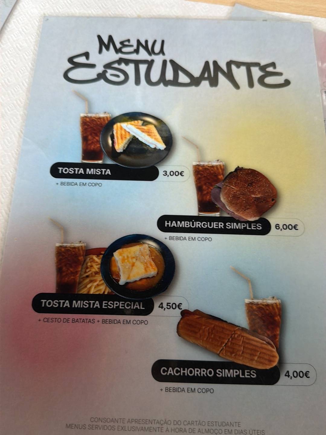 Sabor dos Pregos меню