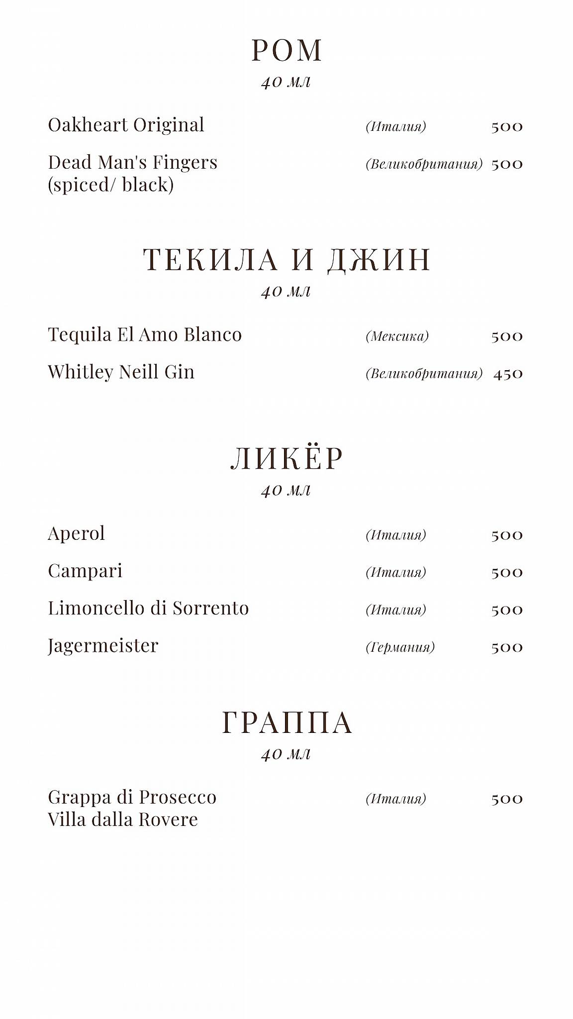 Чердак художника меню