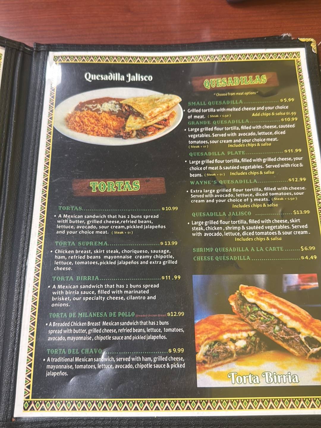 Serrano's Mexican меню