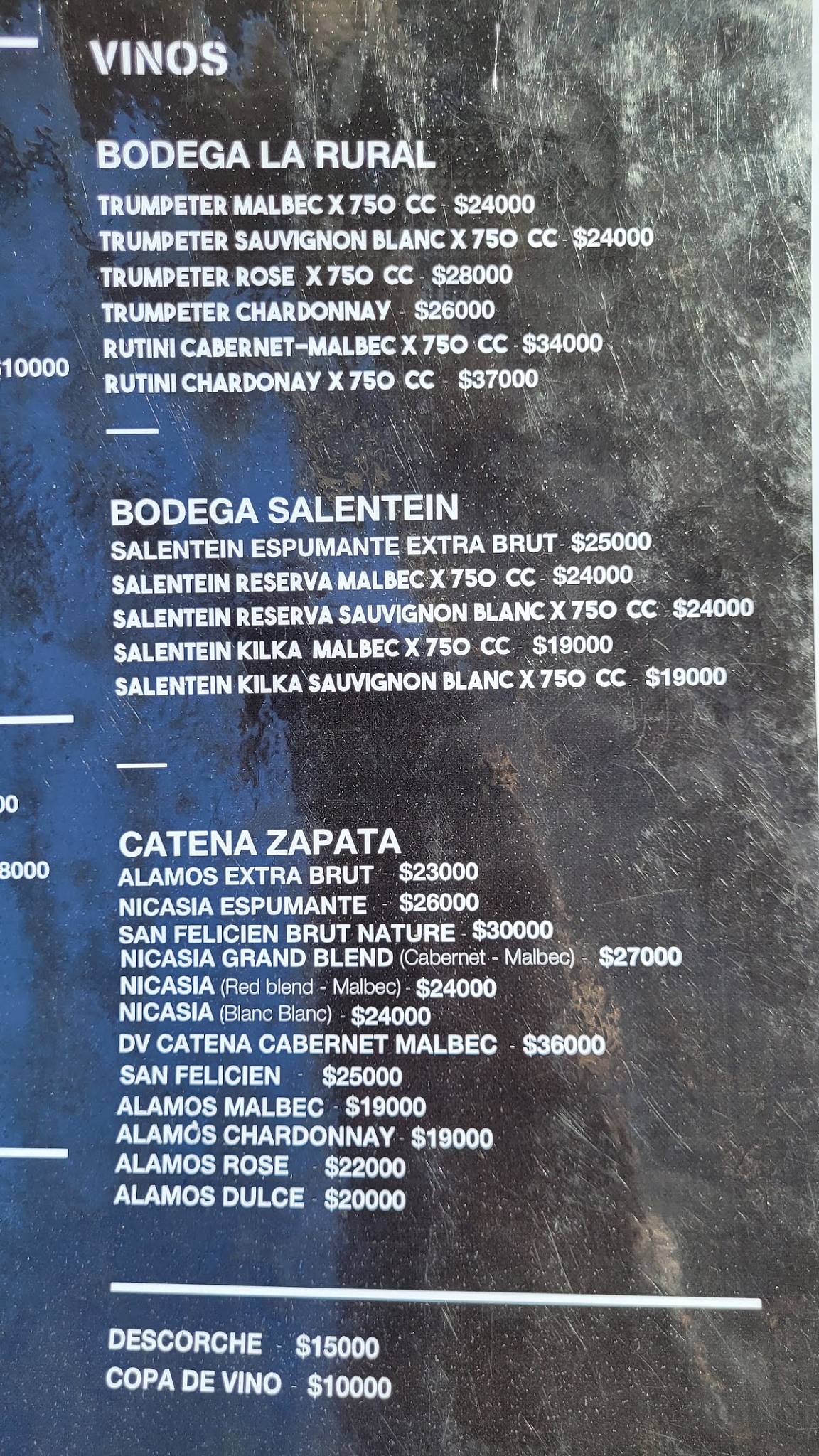 Set Point Parrilla & Pastas Nordelta Tigre меню