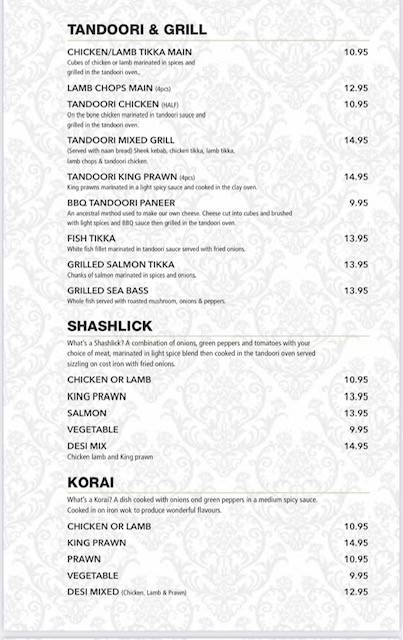 Shish Mahal меню
