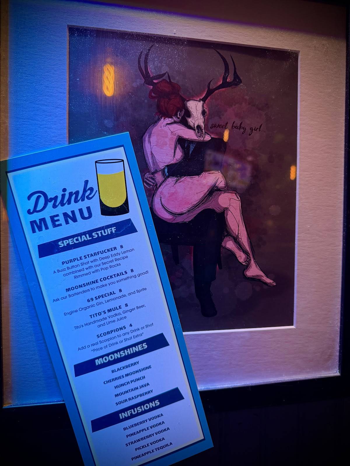 Sidecar Lounge Denver меню