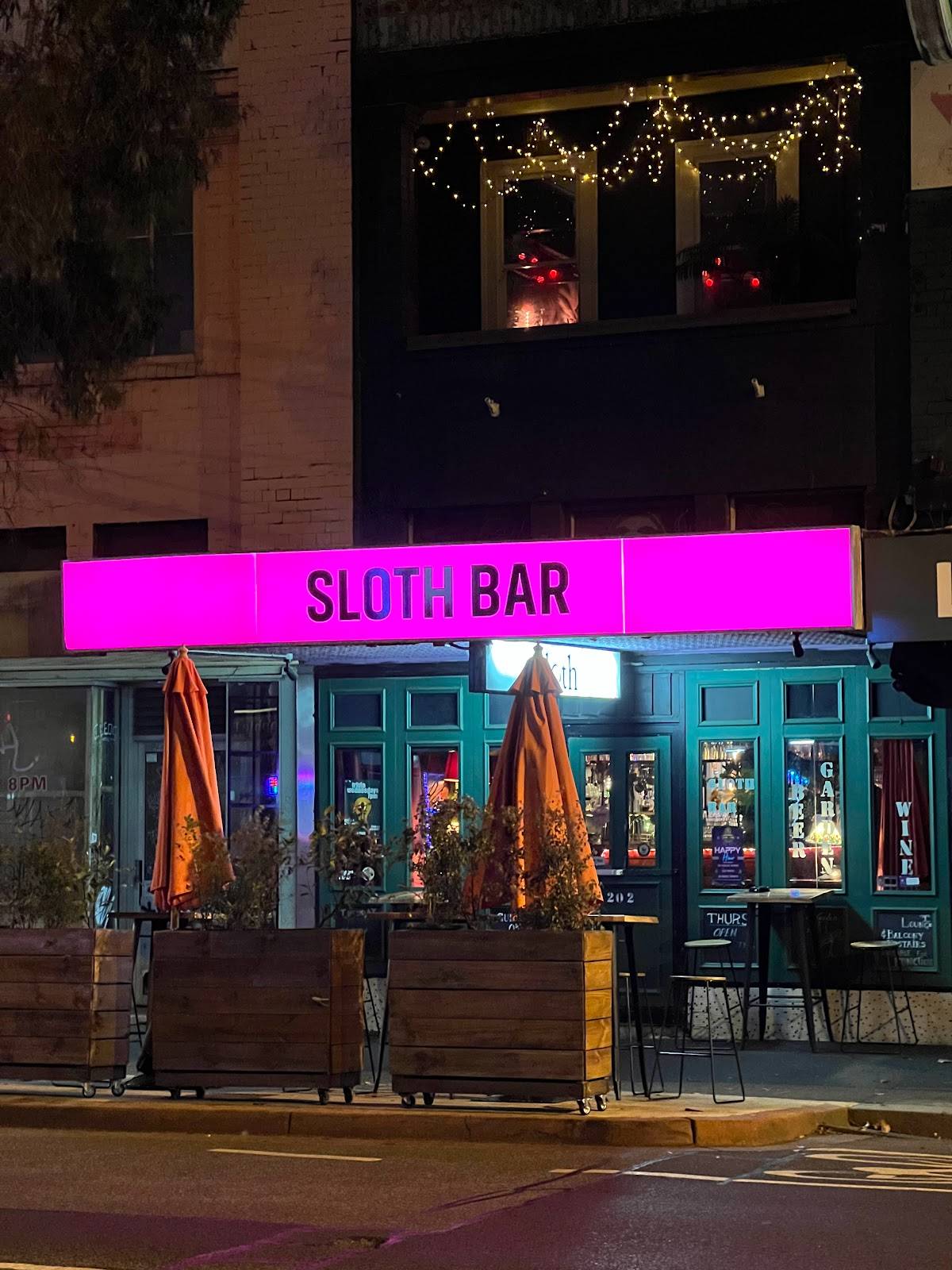 Sloth Bar меню