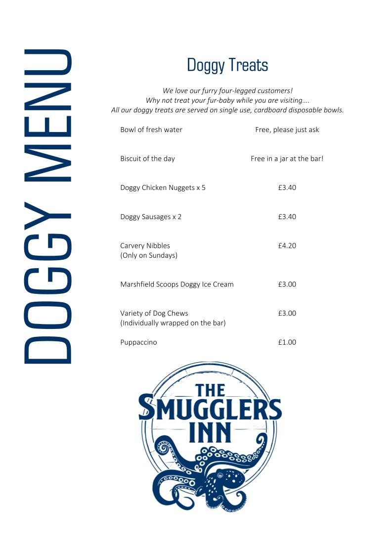 Smugglers Inn меню