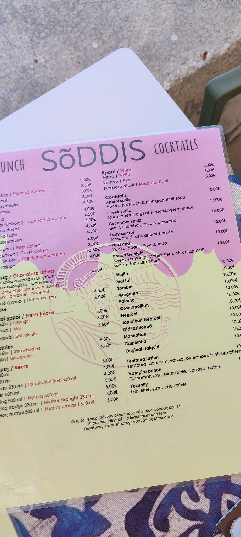 Sõddis - ( Soddis) меню