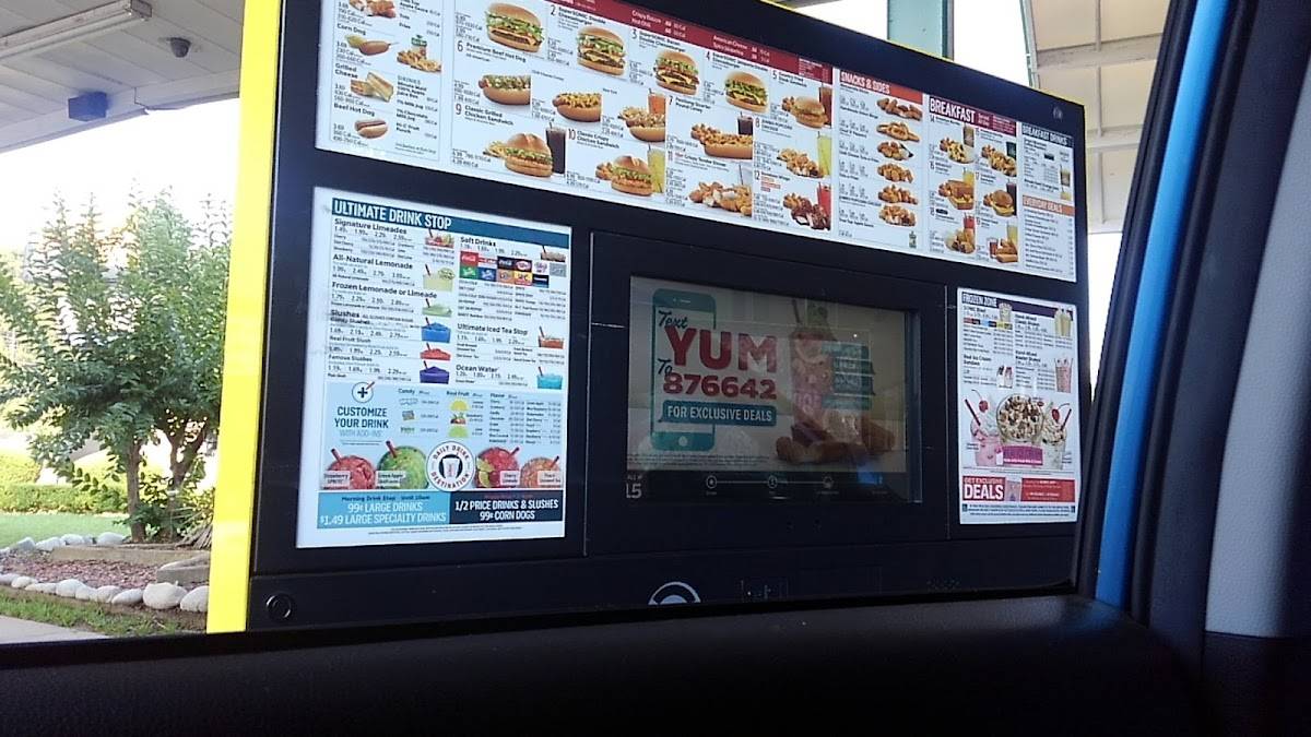 Sonic Drive-In меню