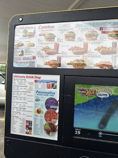 Sonic Drive-In меню