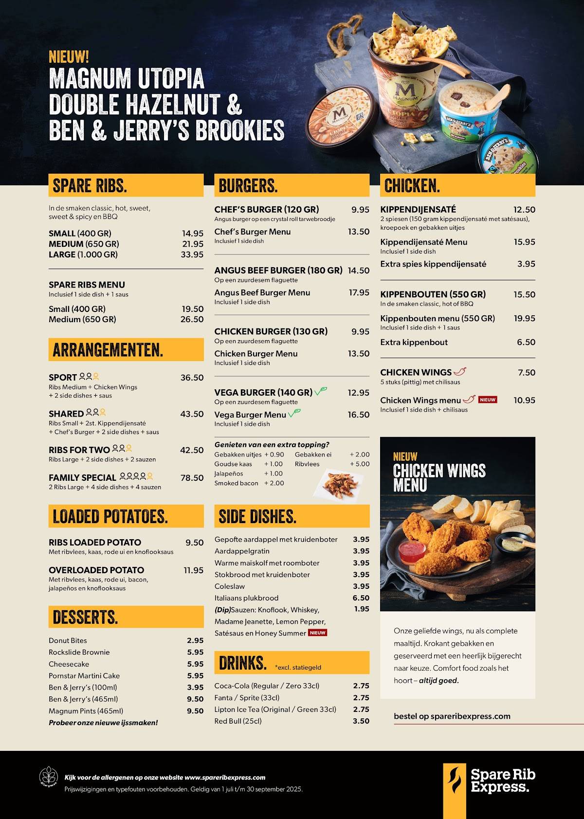 Spare Rib Express Wormerveer меню