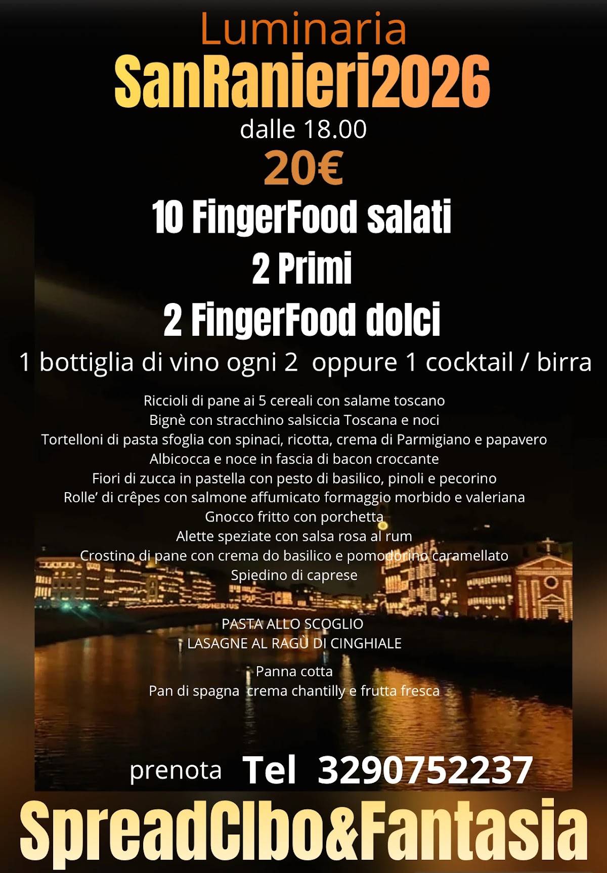 Spread cibo e fantasia меню