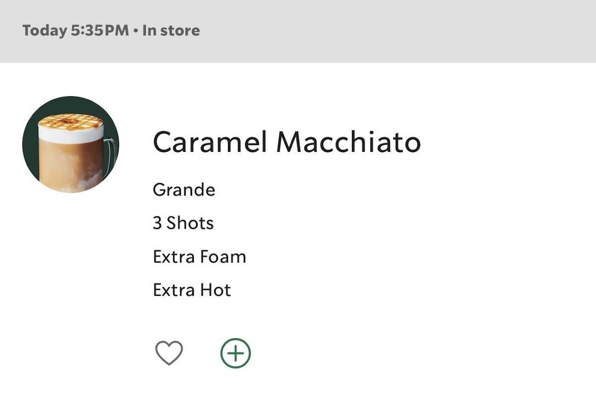 Starbucks Coffee Company меню