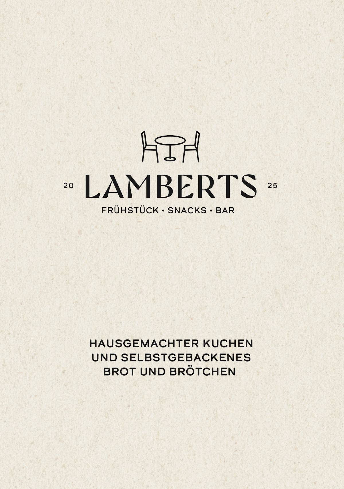 Lamberts меню