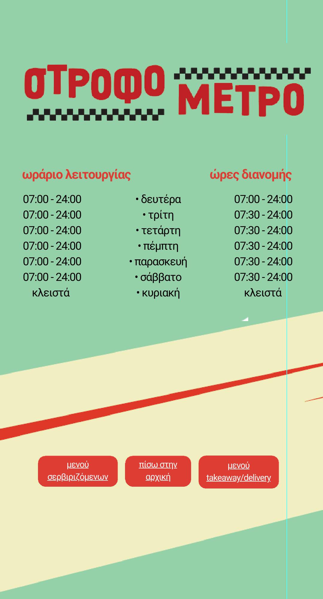 Strophometro меню