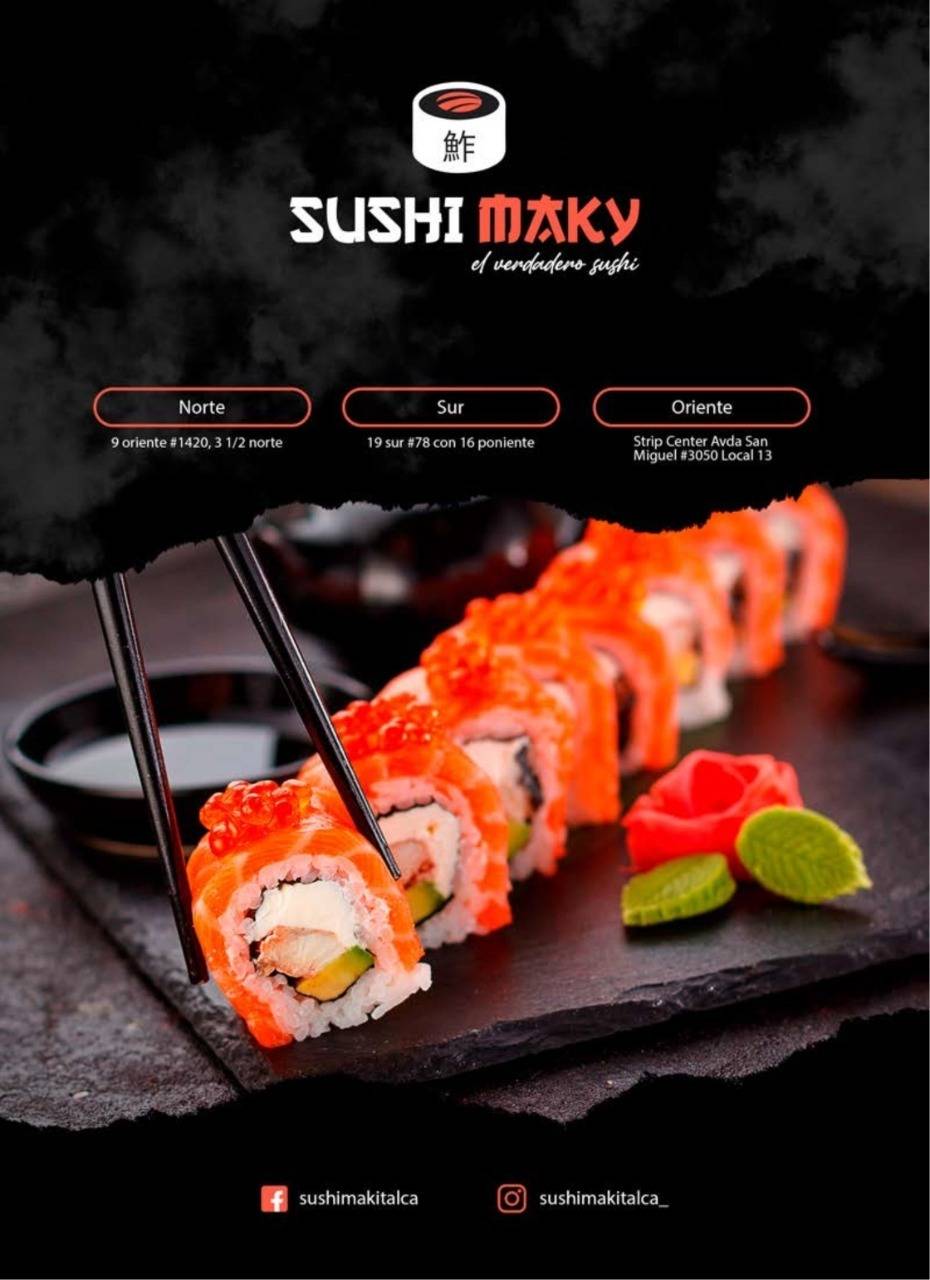 Sushimaky las Rastras меню