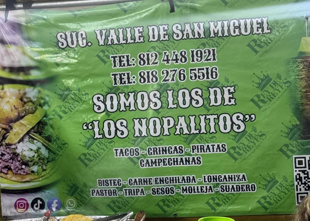 TACOS REY DE REYES “Los de los nopalitos” меню