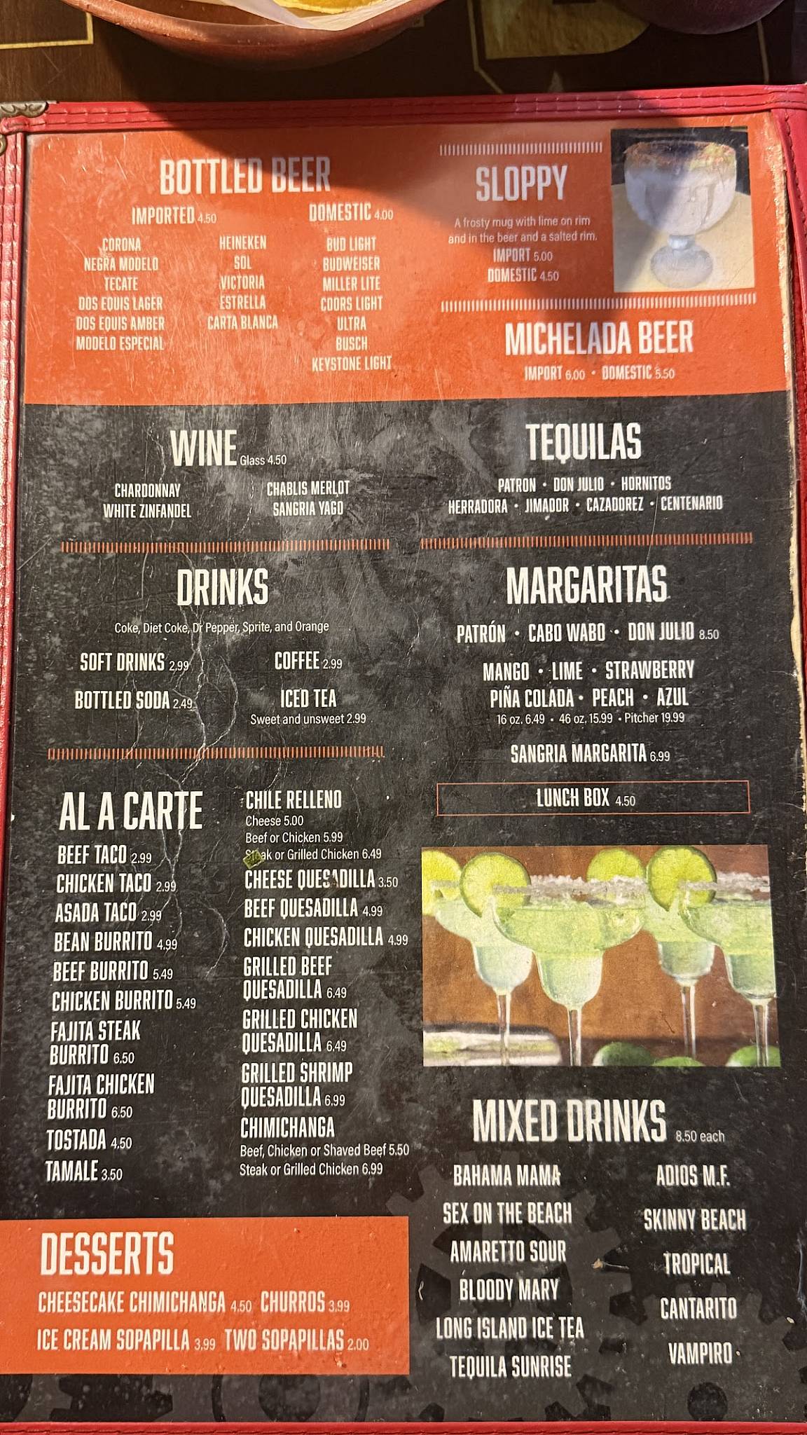 Taco Factory Sports Bar and Grill меню
