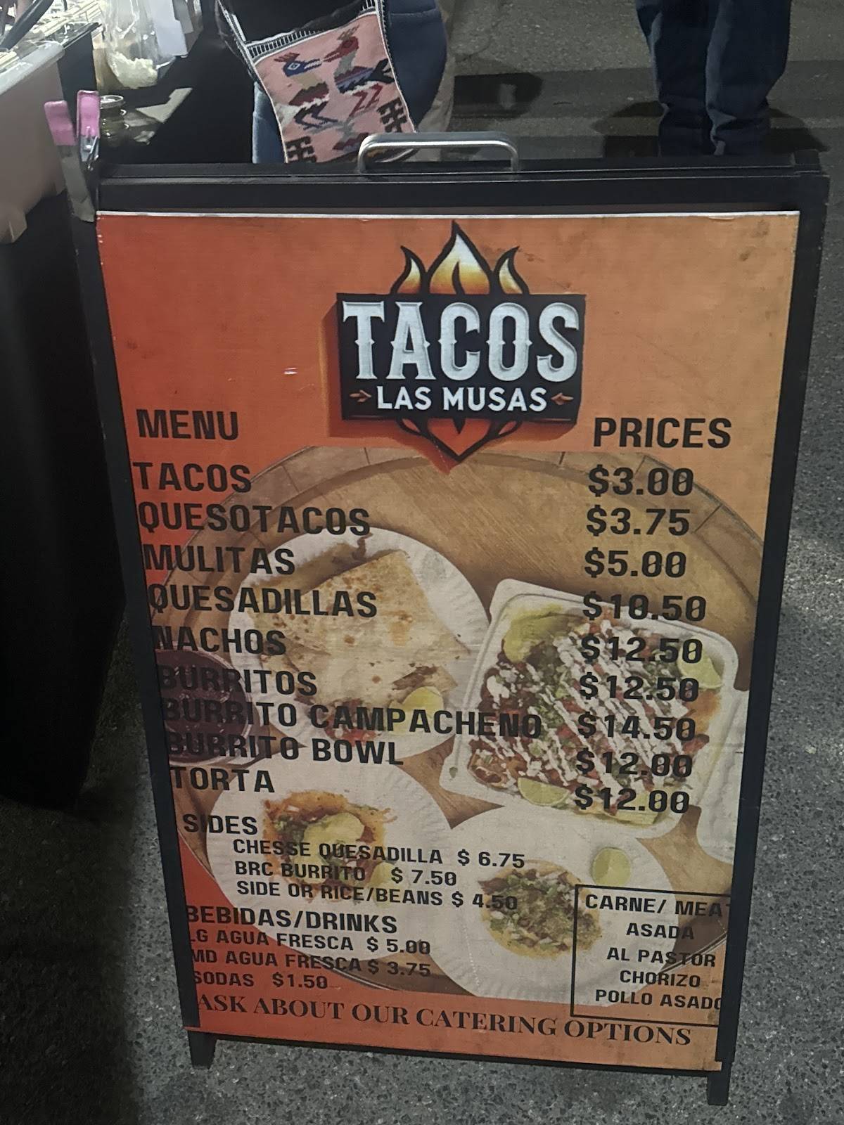 Tacos Las Musas меню