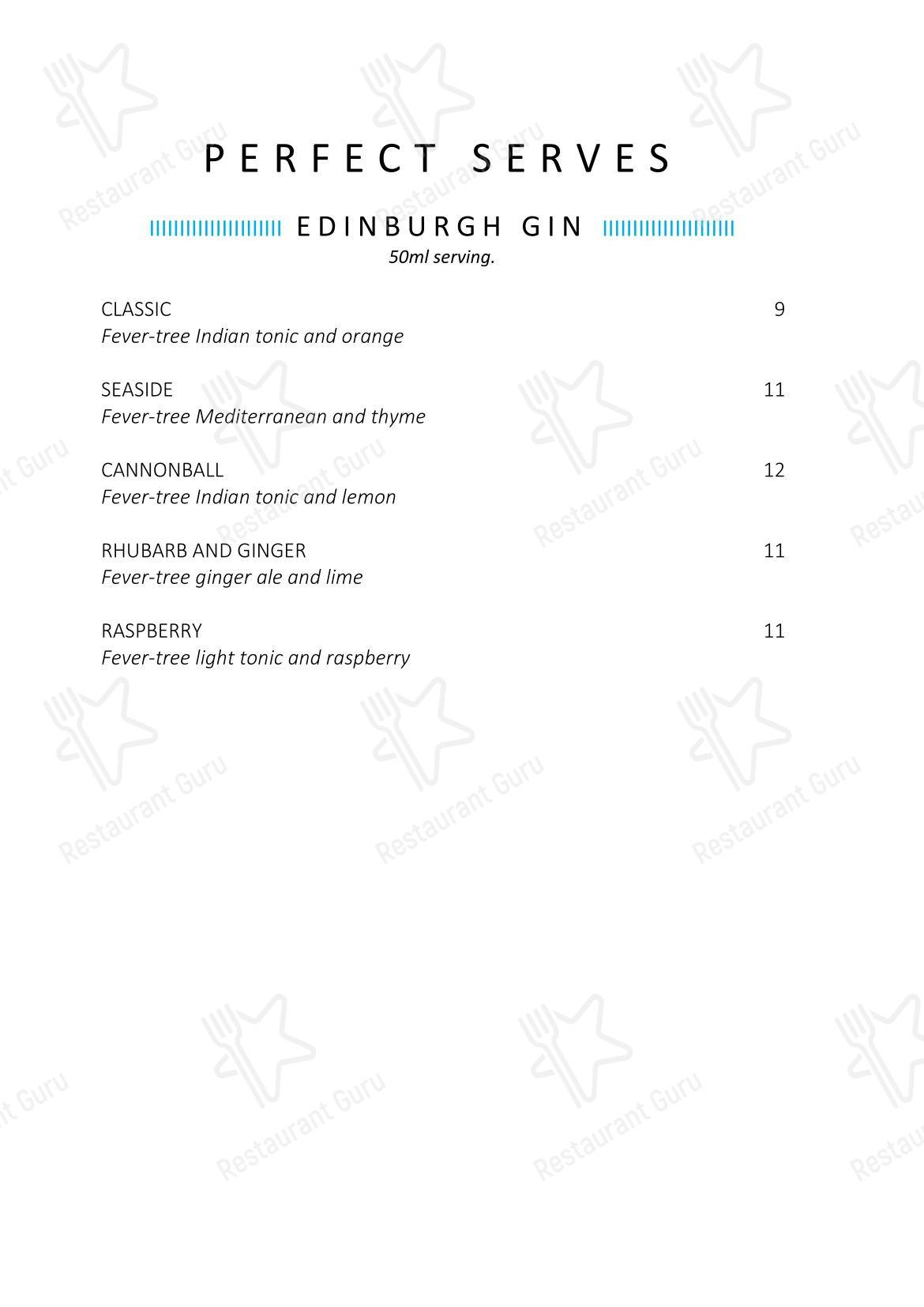 Wine Menu паба и бара The Bridge Inn в Эдинбурге