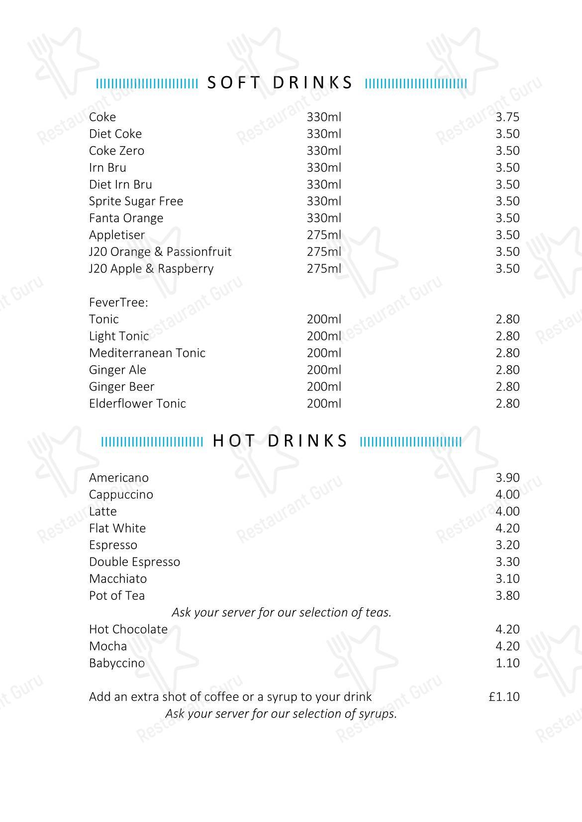 The Bridge Inn в Эдинбурге - Wine Menu