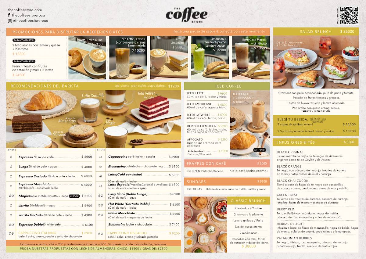 The Coffee Store Roca меню