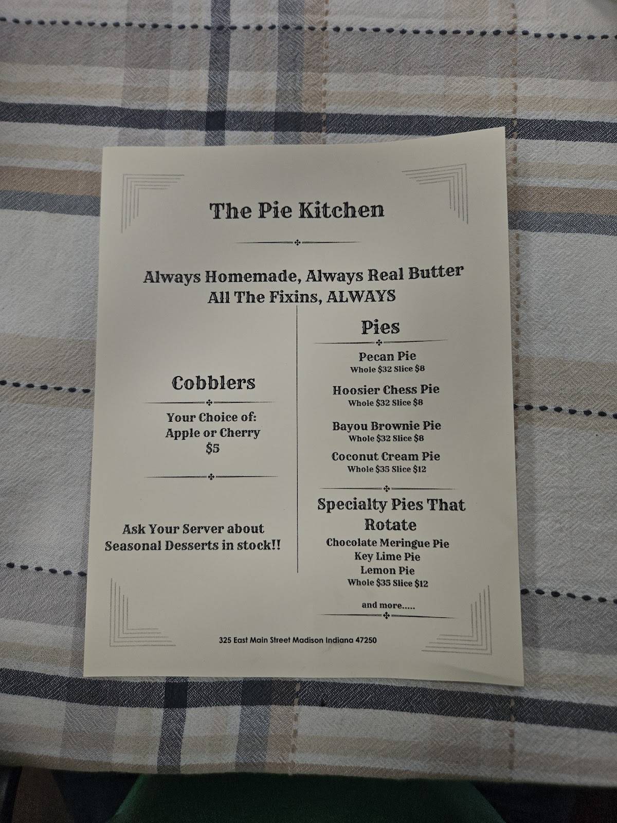 The Frontier Kitchen меню