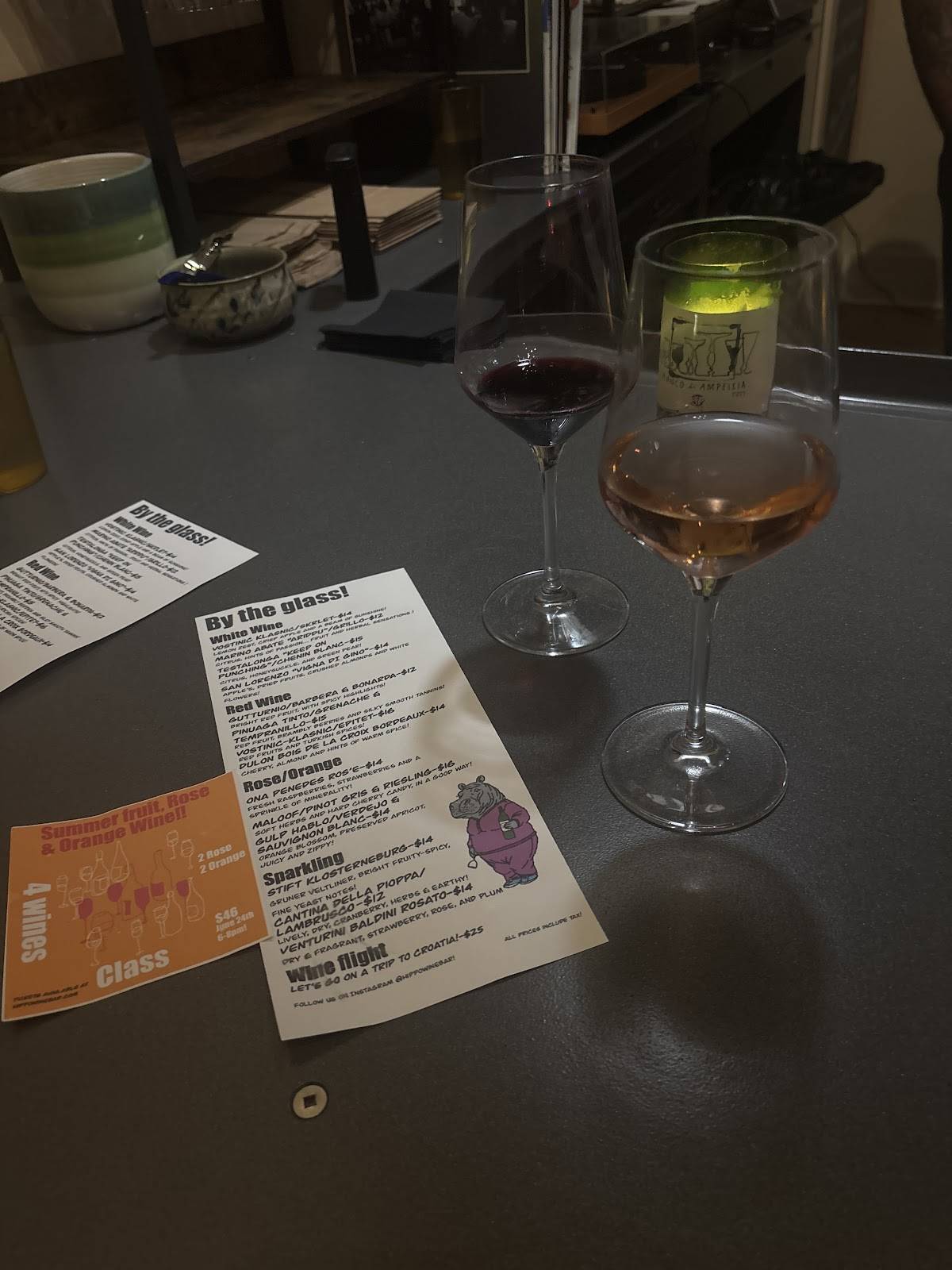 The Hippo Wine Bar & Shop меню