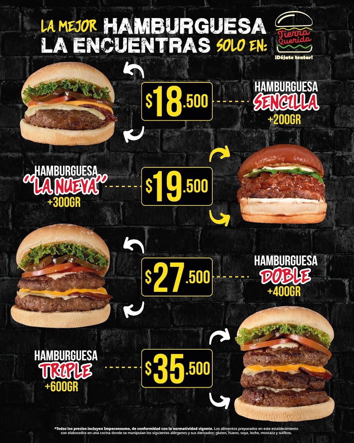 Tierra Querida San Antonio de Pereira- Rionegro меню