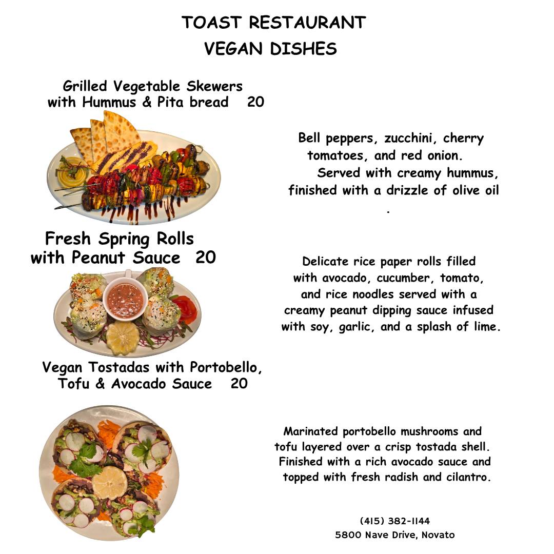 Toast Restaurant меню