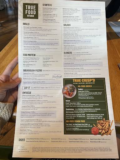 True Food Kitchen меню