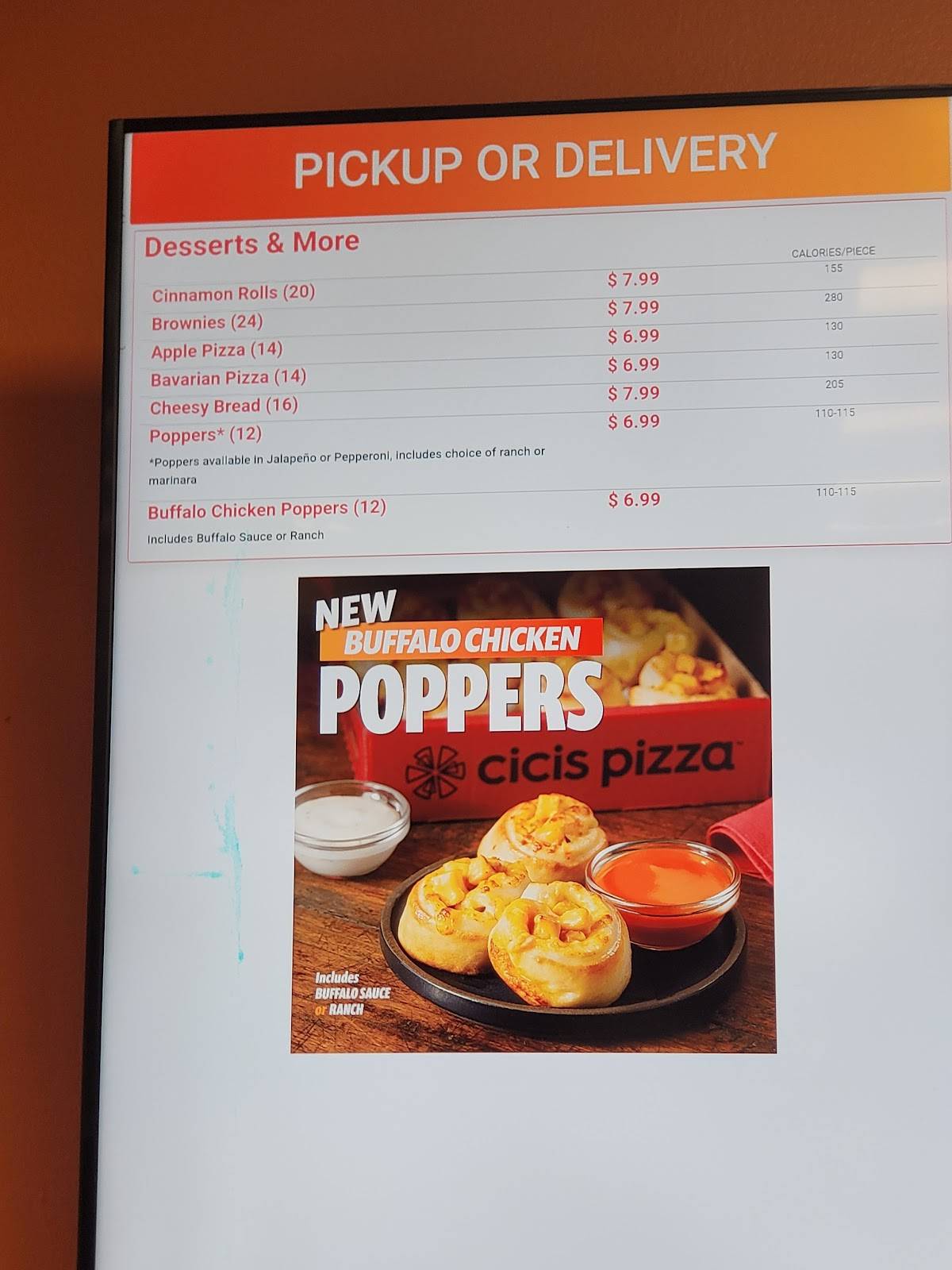 Cicis Pizza меню