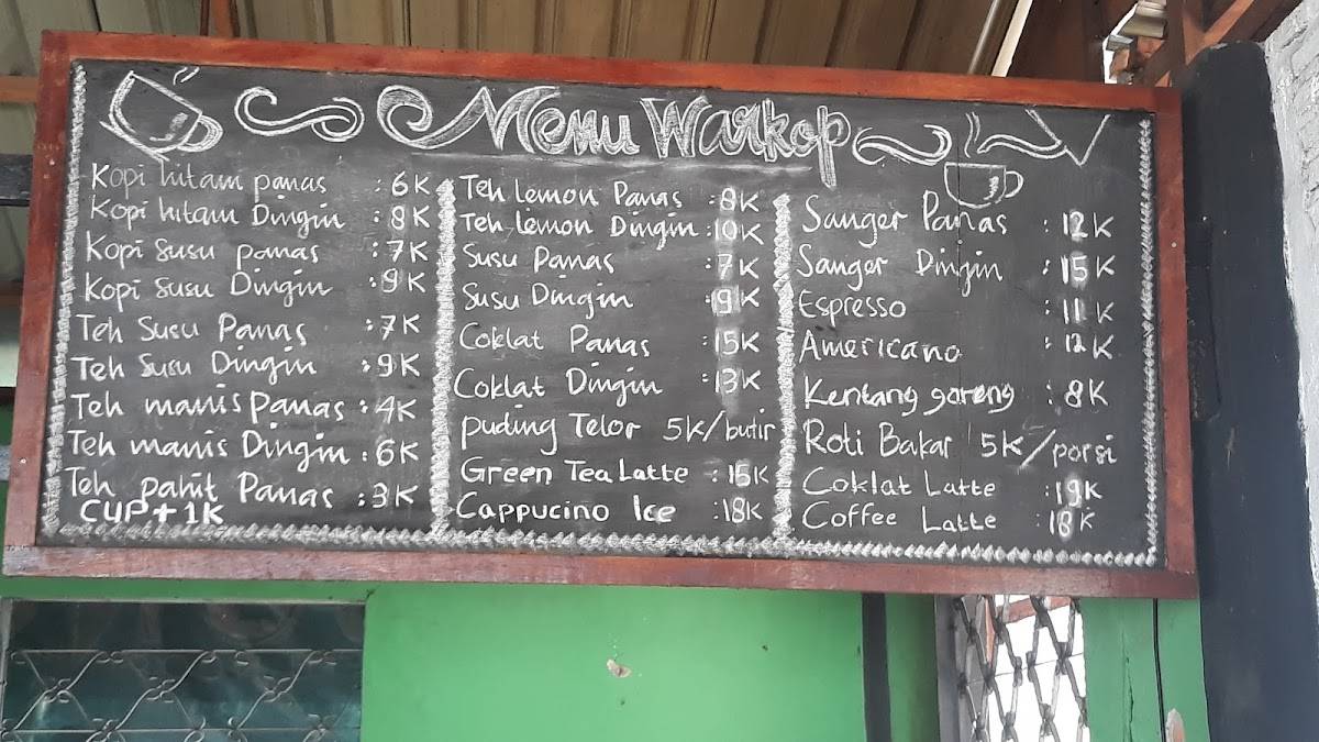 WARKOP LABONG меню