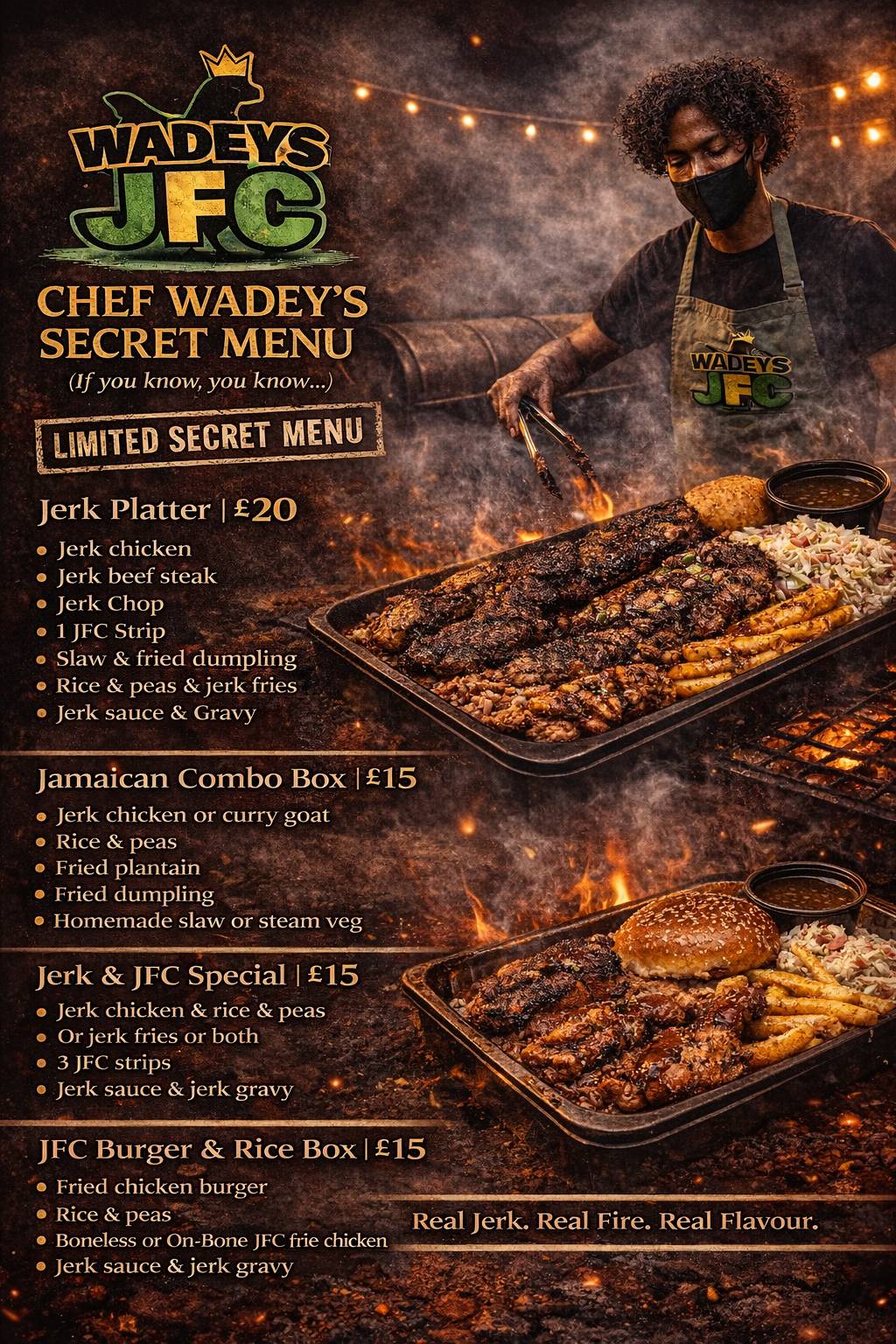 Wadeys Jerk Fried Chicken меню