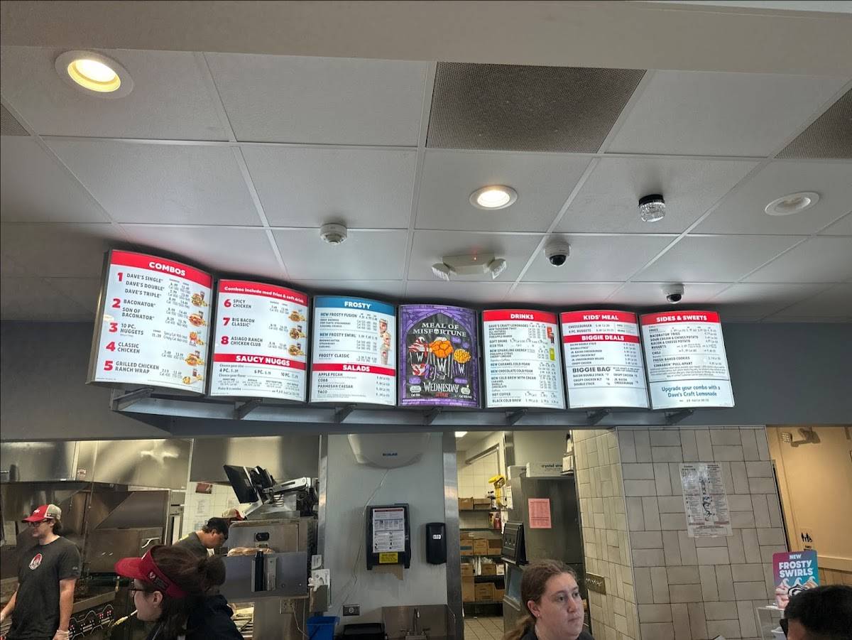 Wendy's меню