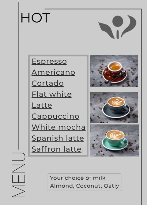 Whispers Cafe меню