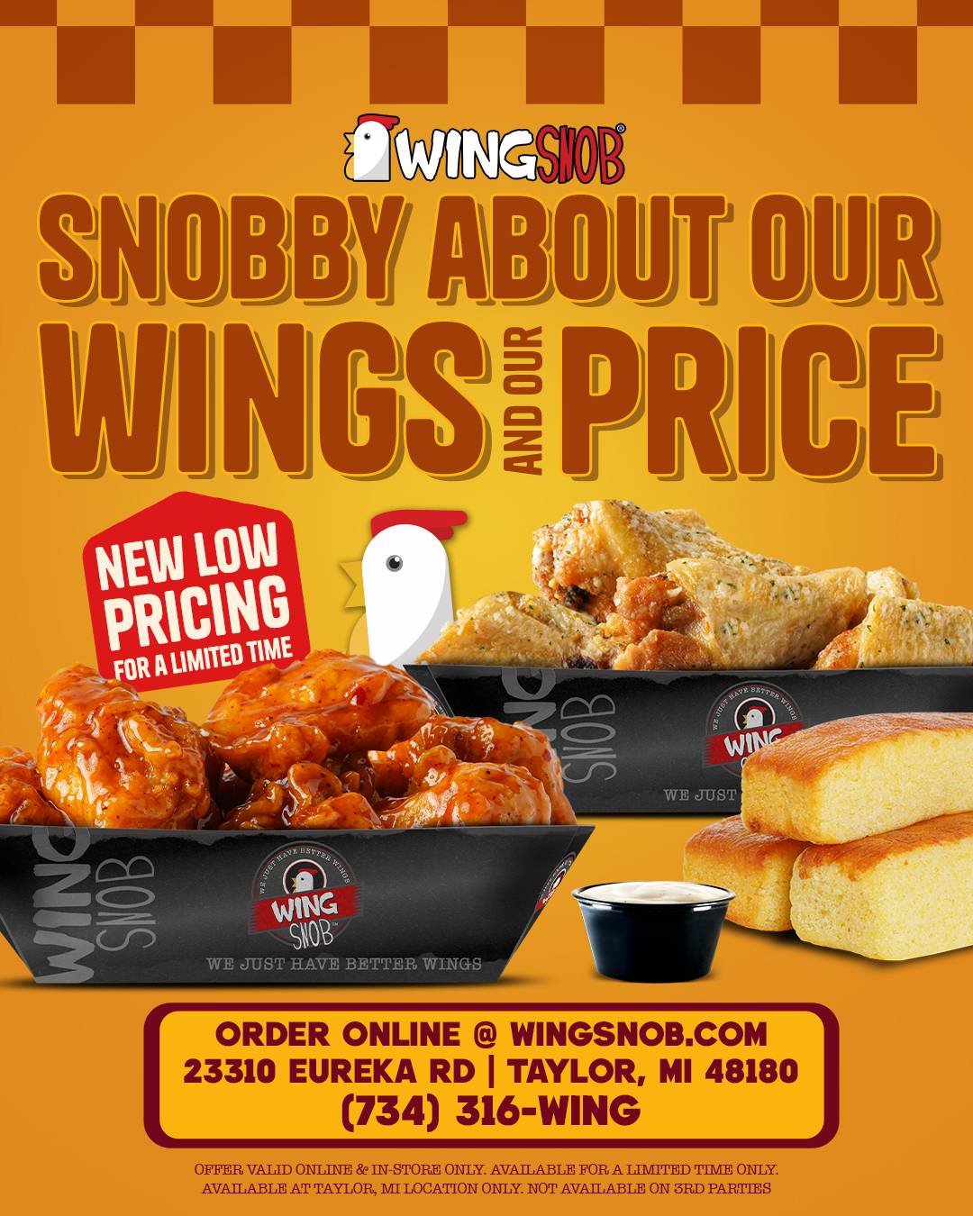 Wing Snob меню