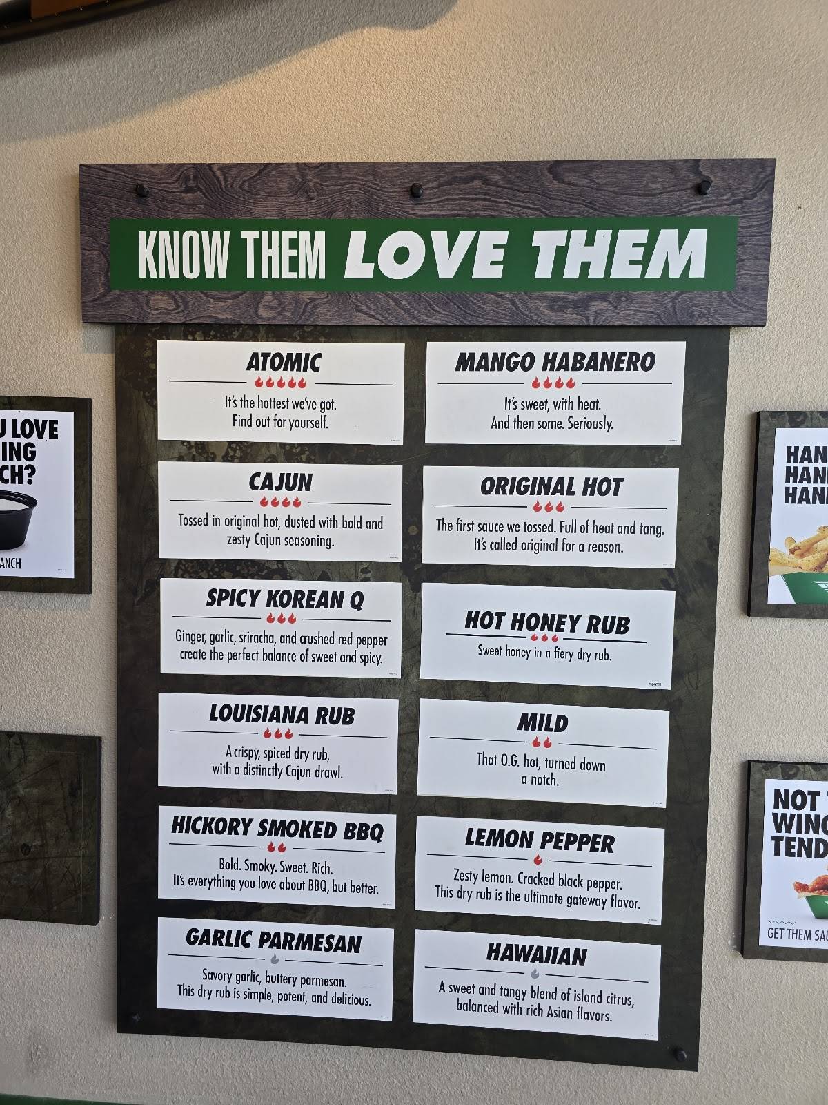 Wingstop меню