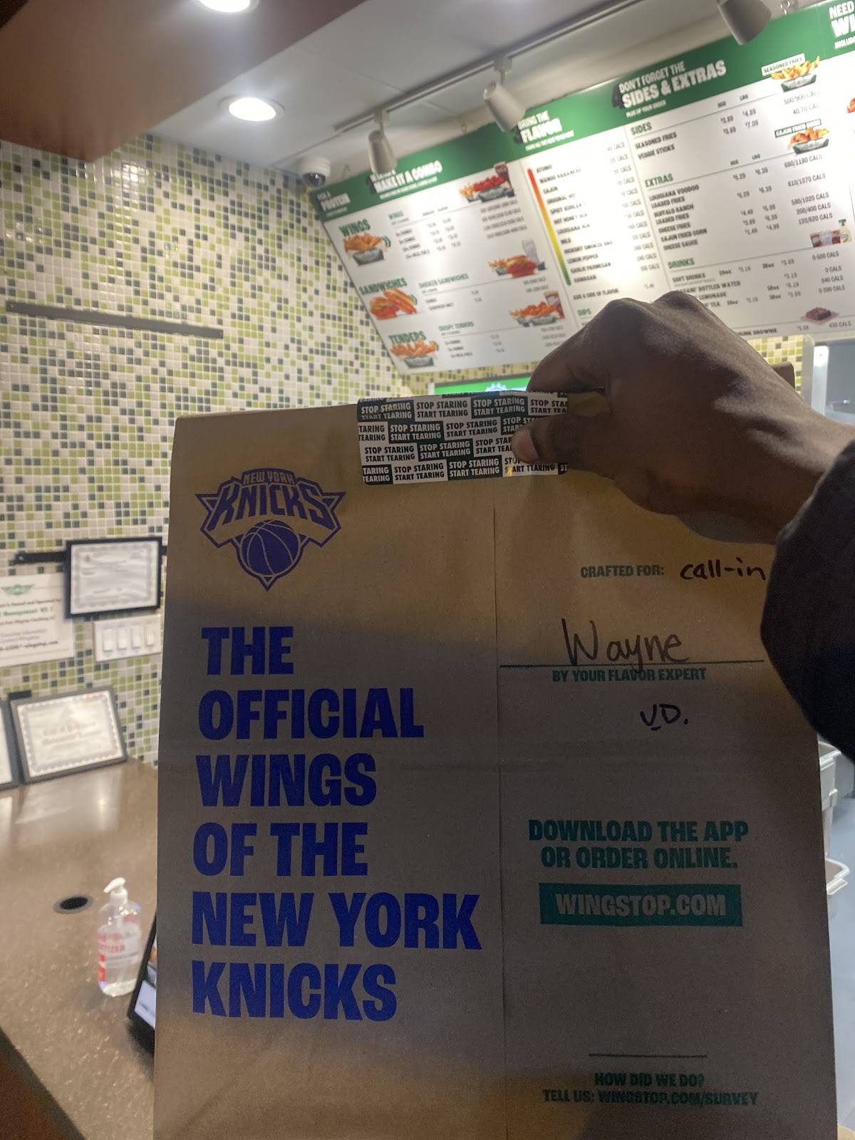 Wingstop меню