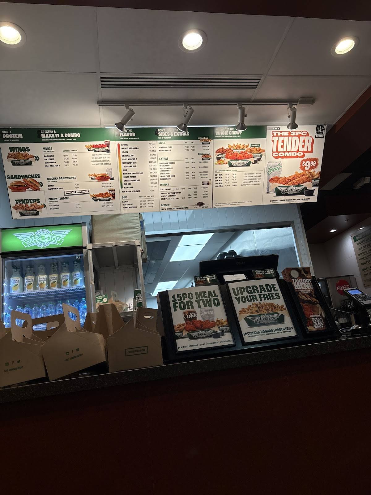Wingstop меню