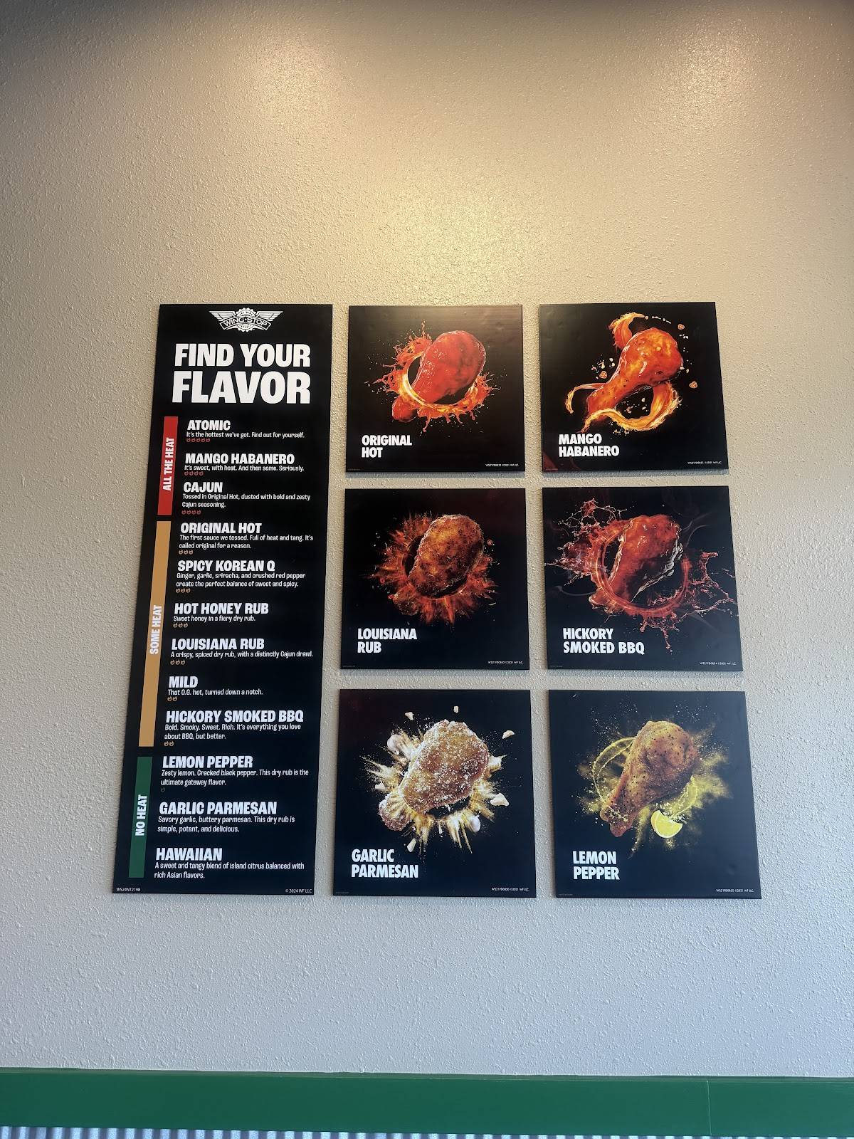Wingstop меню