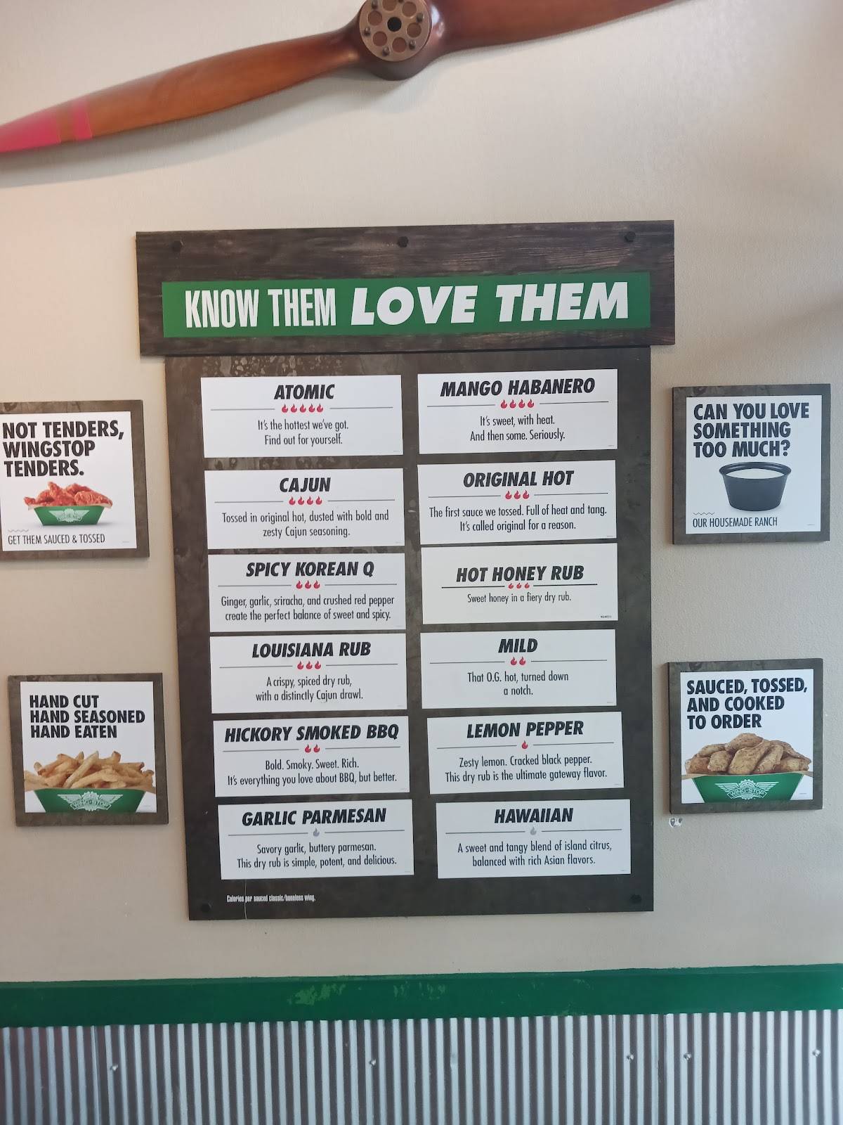 Wingstop меню