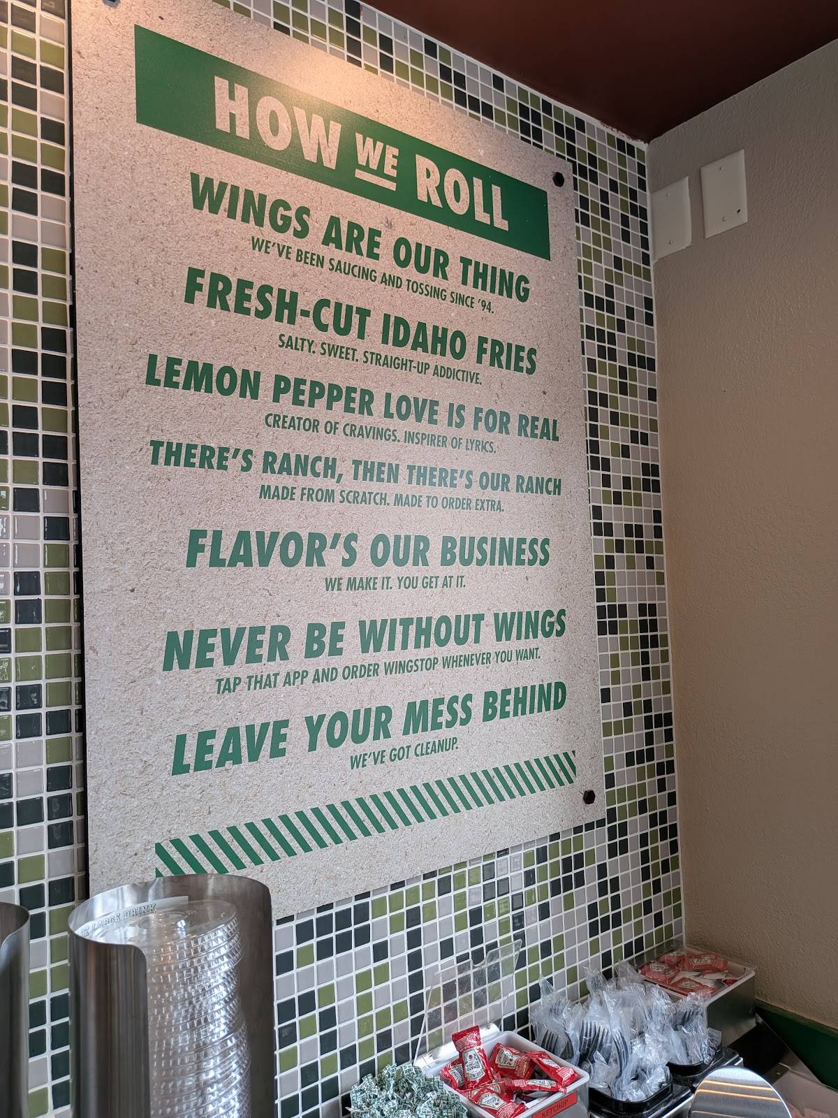 Wingstop меню